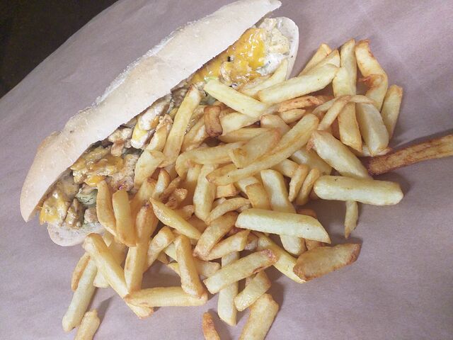 Pita poulet curry maison