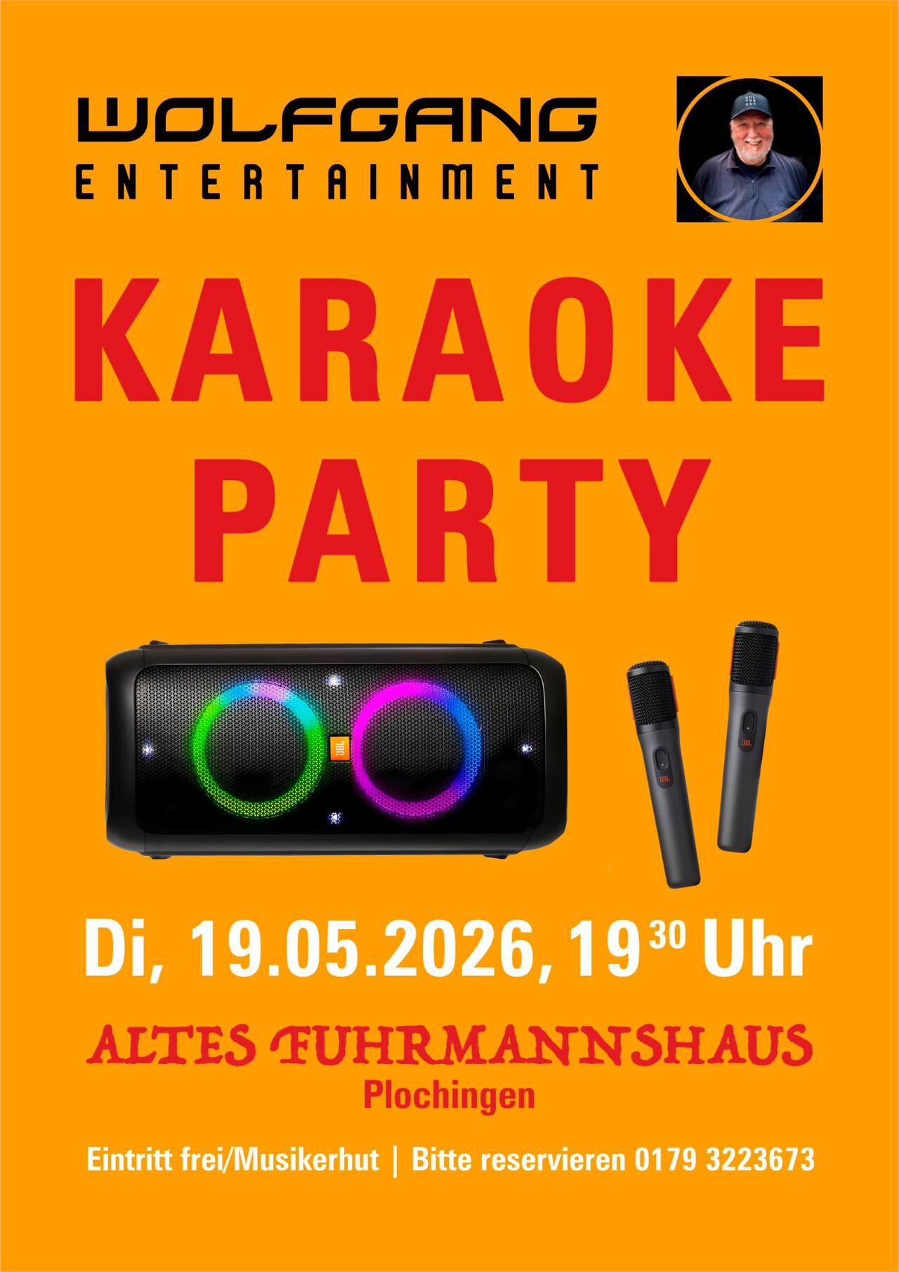 Karaoke: 19.05.2026, Dienstag, ab 19:30 Uhr