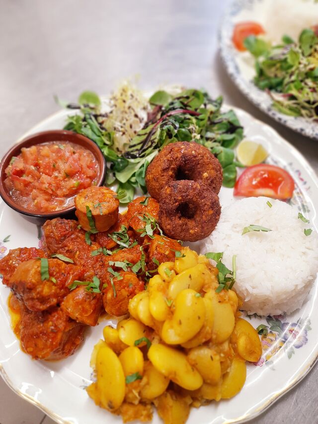 Assiette réunionnaise 