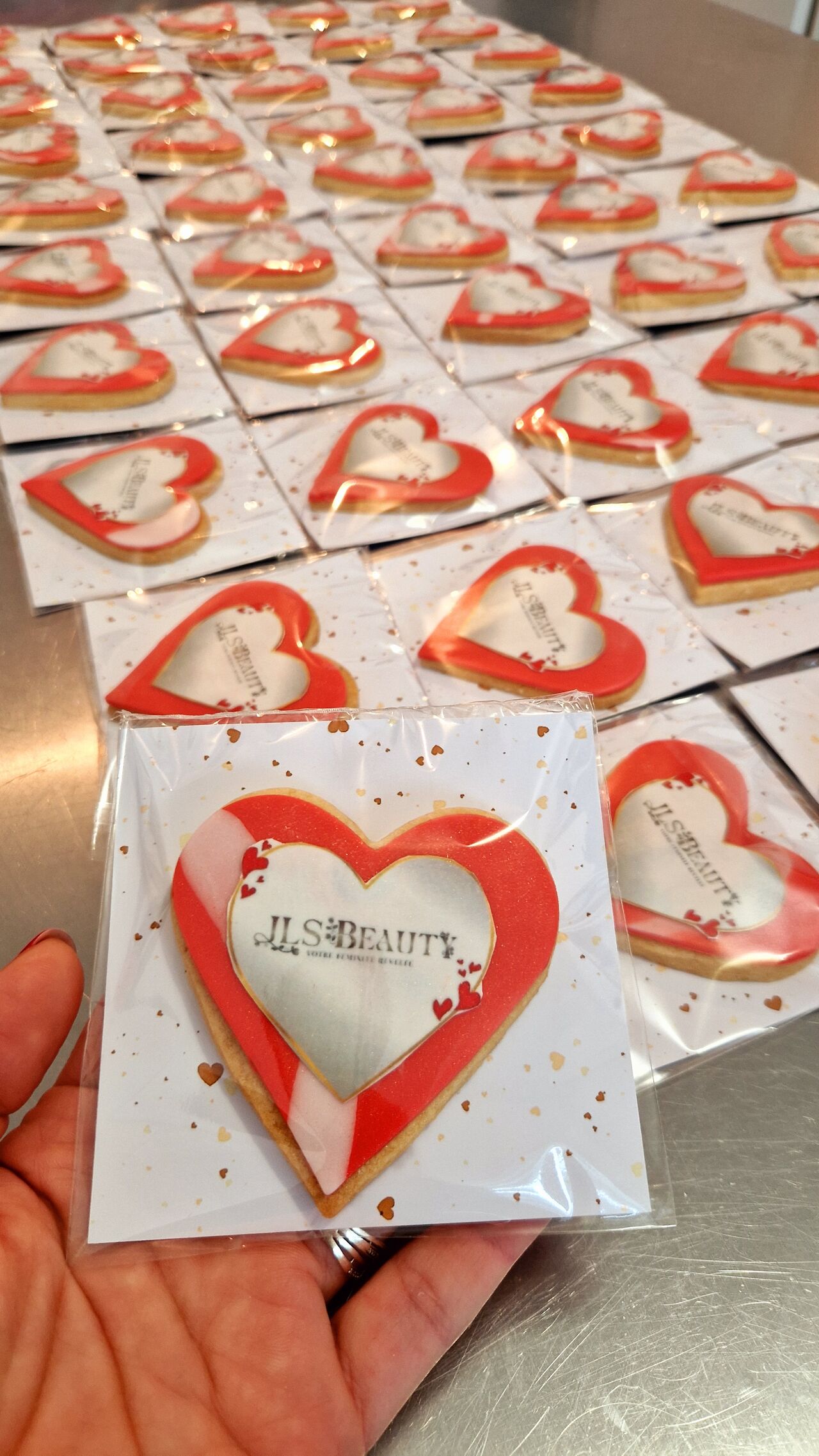 Biscuits avec logo d'entreprise 