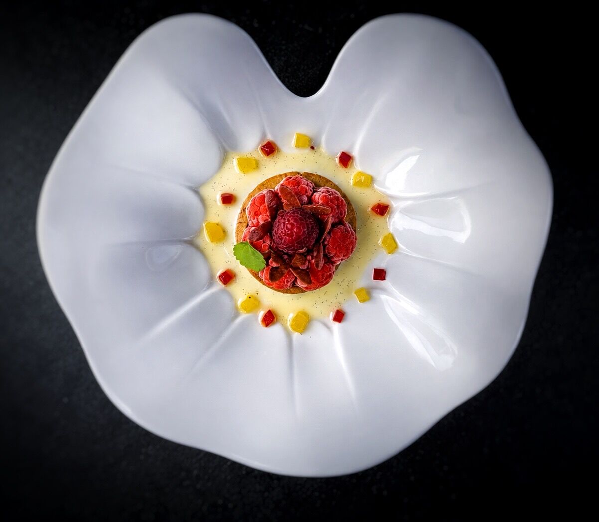 La framboise et le poivron