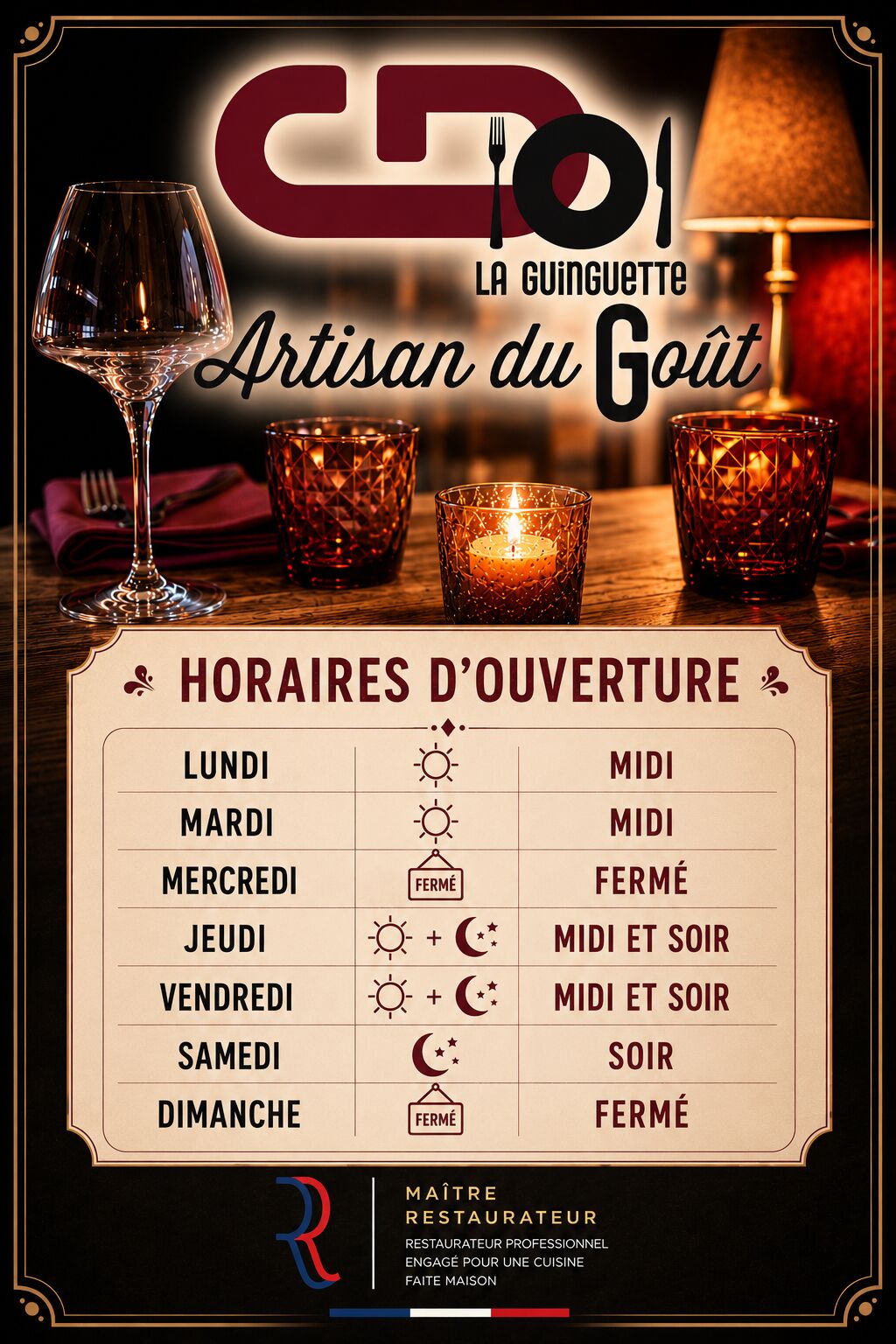 Les horaires