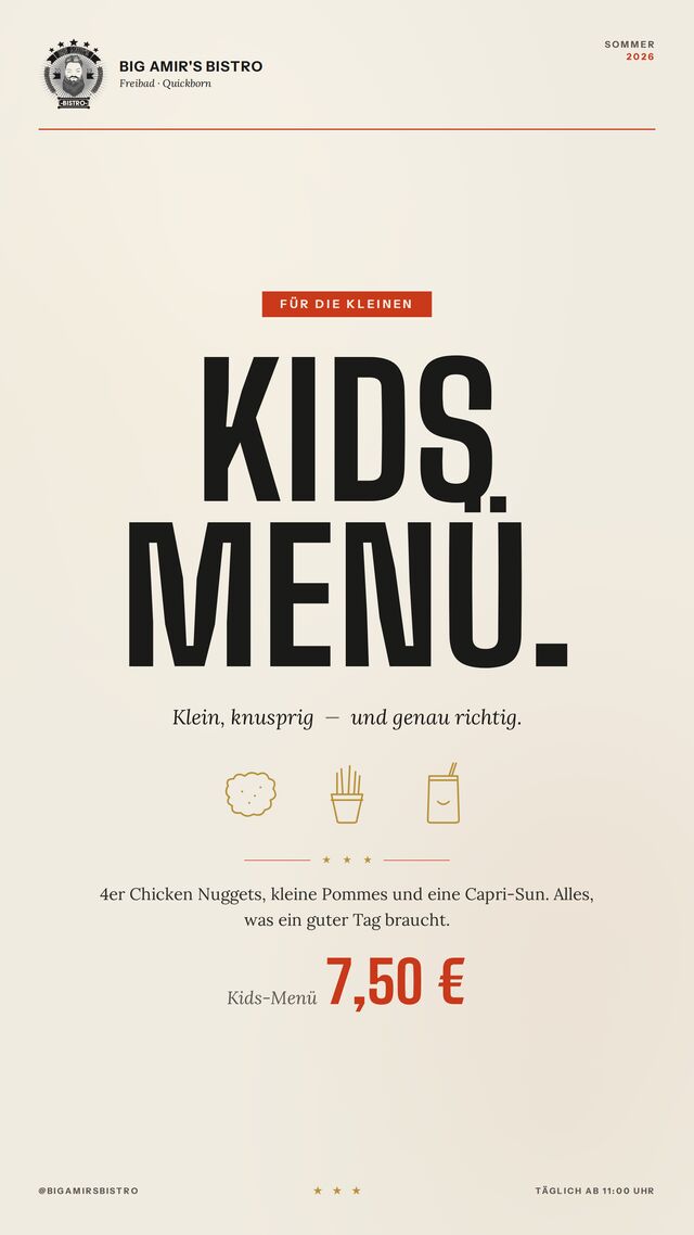 Kids Menü 
