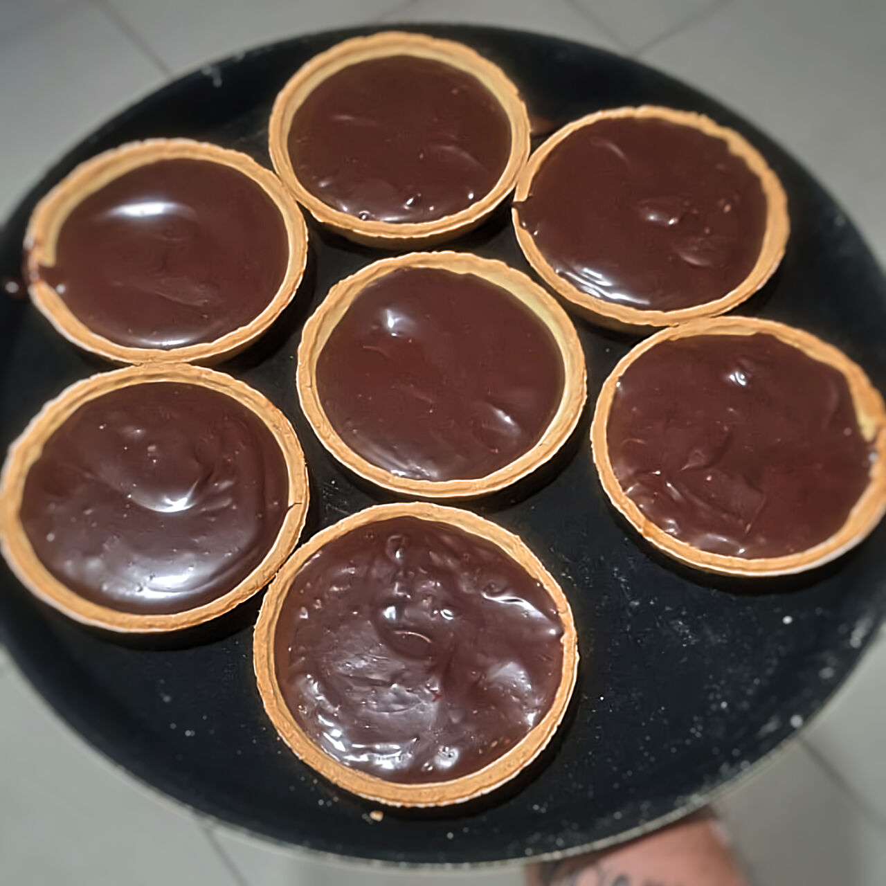 Tartelette chocolat caramel fait par le chef !