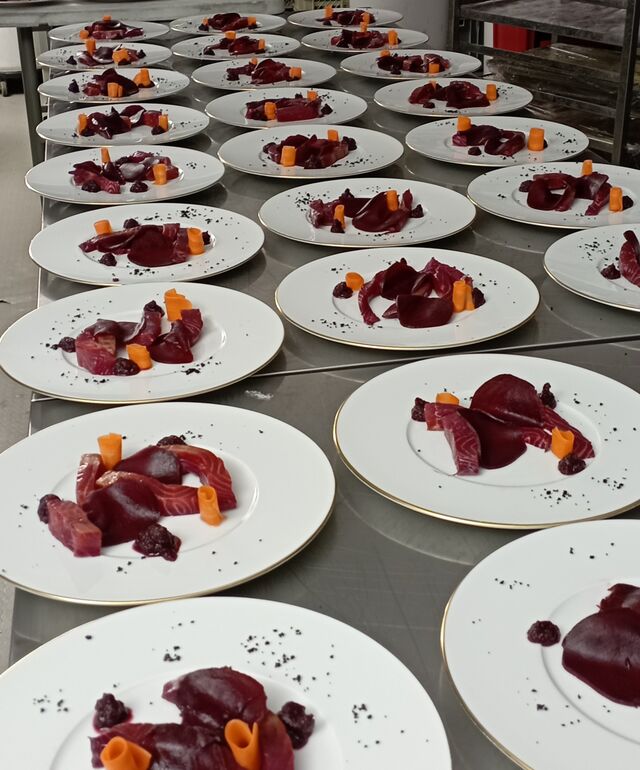 Prestation Entrée diner / Open 13, Marseille, février 2023