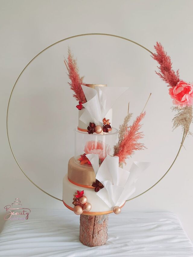 Wedding cake design thème champêtre 