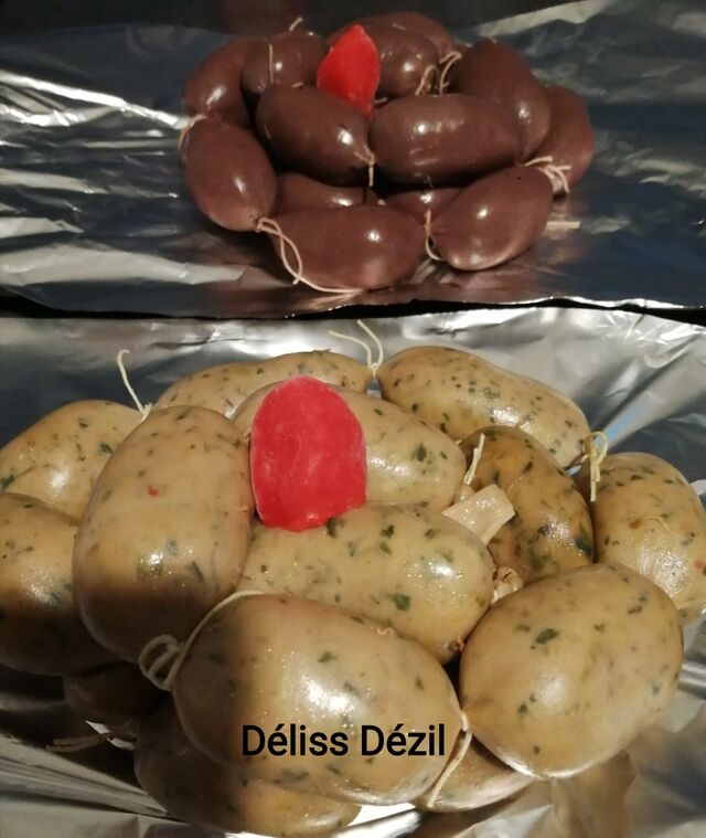 Boudins antillais, au poisson et noir