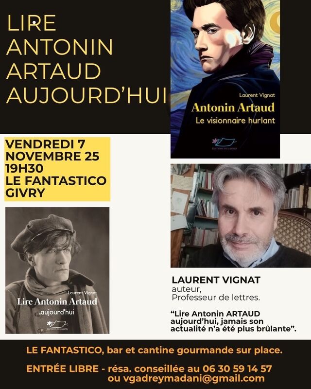 Conférence Antonin Artaud animée par Laurent Vignat