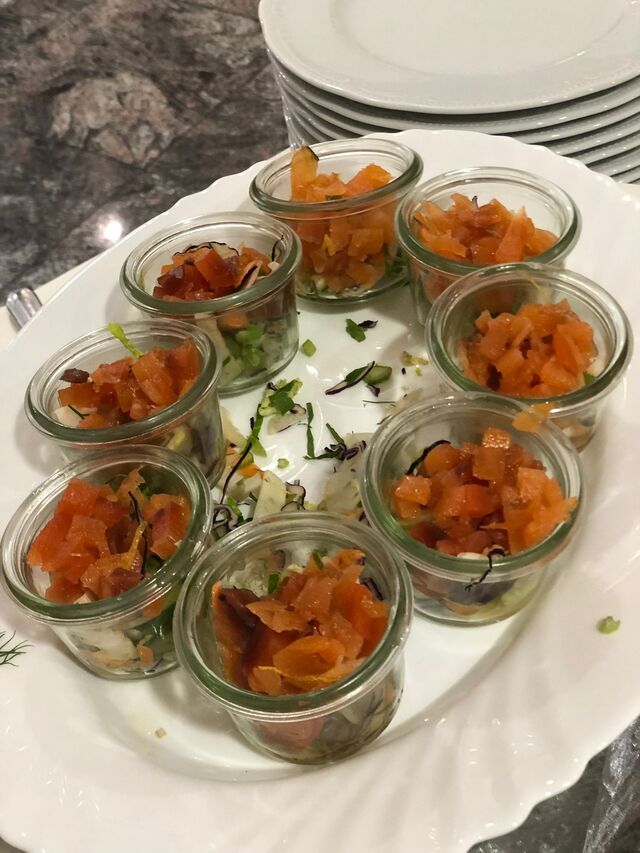 tartare di salmone agli agrumi