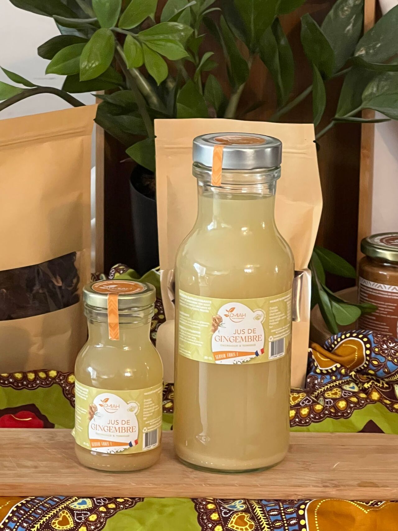 Le jus de gingembre - Rdv sur notre boutique vous pourrez choisir votre format.