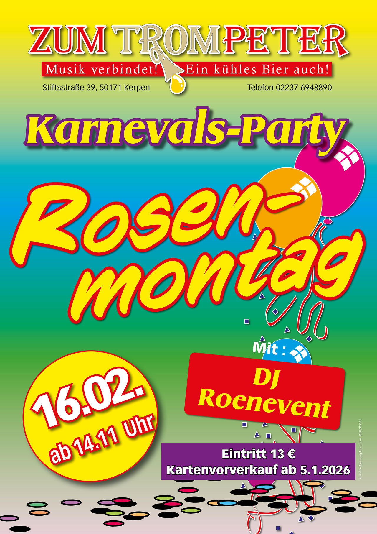 Rosenmontagsparty