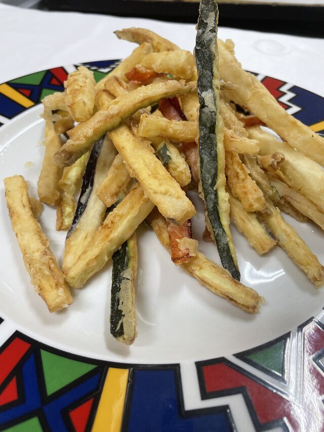 Fritura de verduras