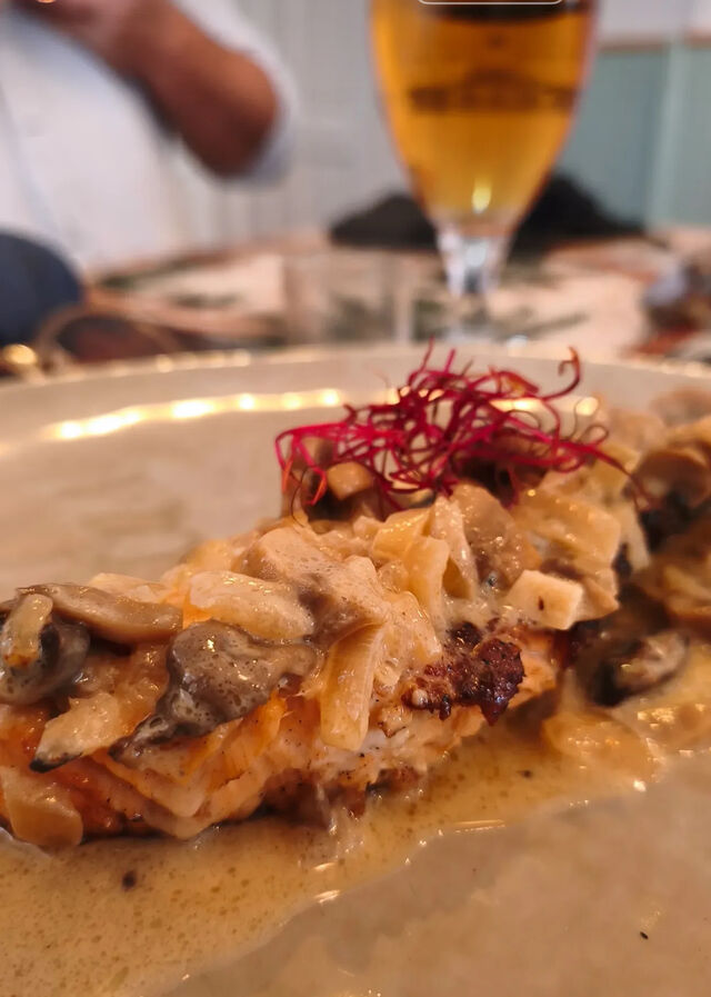 Salmón con crema secreta 