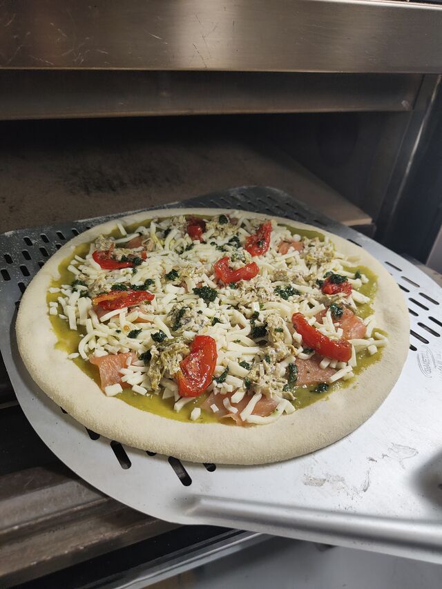 Pizza du moment (Mars) au Poireau