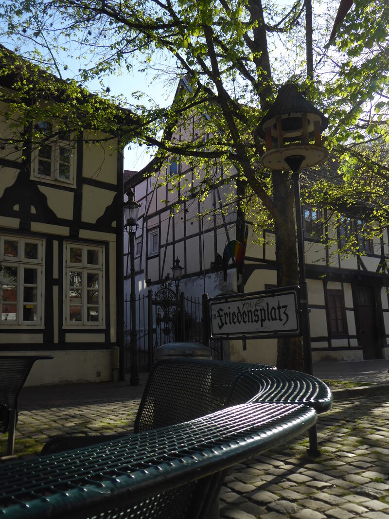 Fachwerkhäuser am Friedensplatz