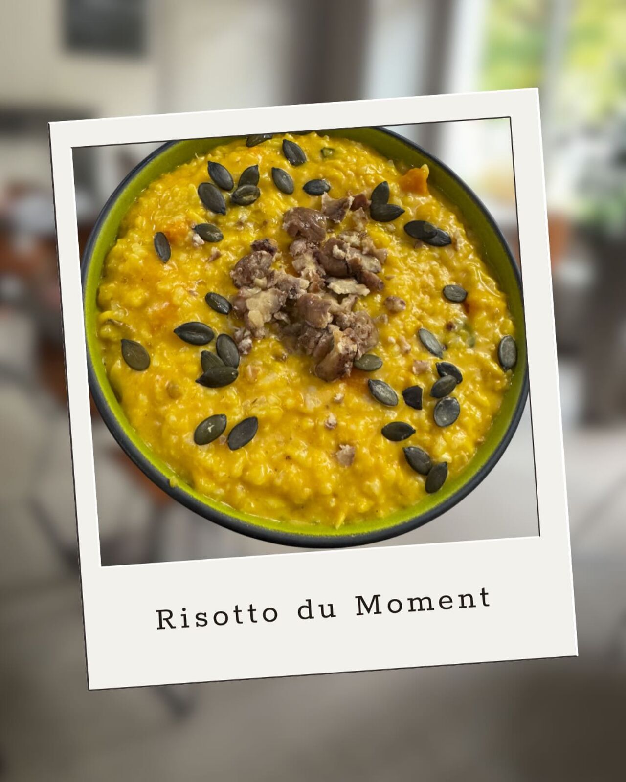 Risotto Potimarrons, Châtaigne et Graines de Courge
