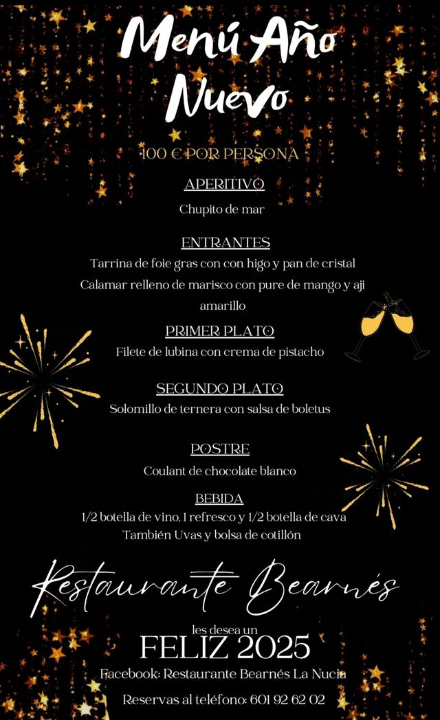Menú Año Nuevo
