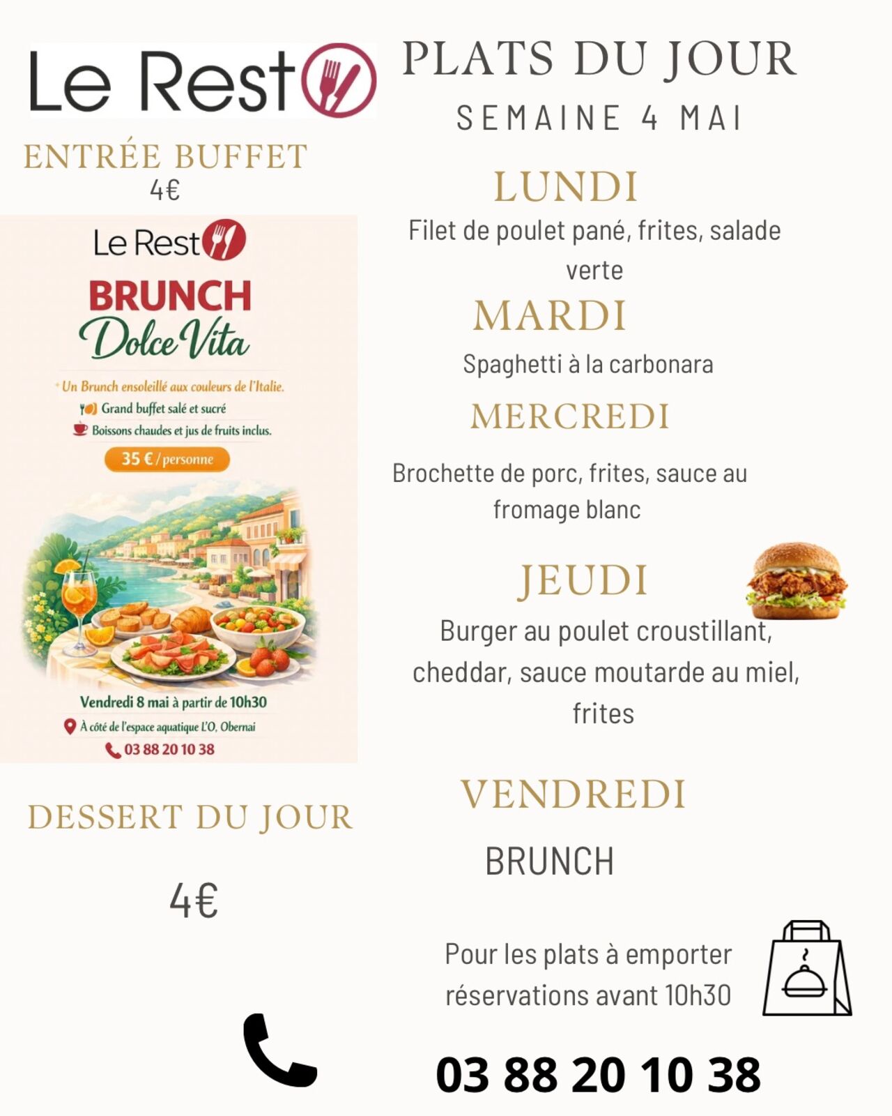 PLATS DU JOUR