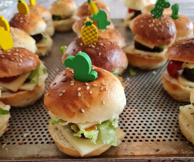 Mini burger fromage raclette 