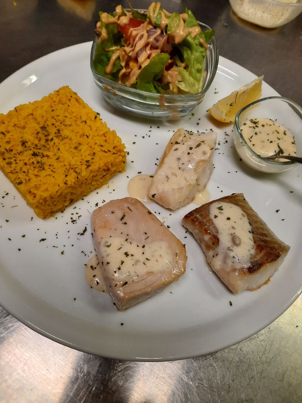 Assiette aux 3 poissons