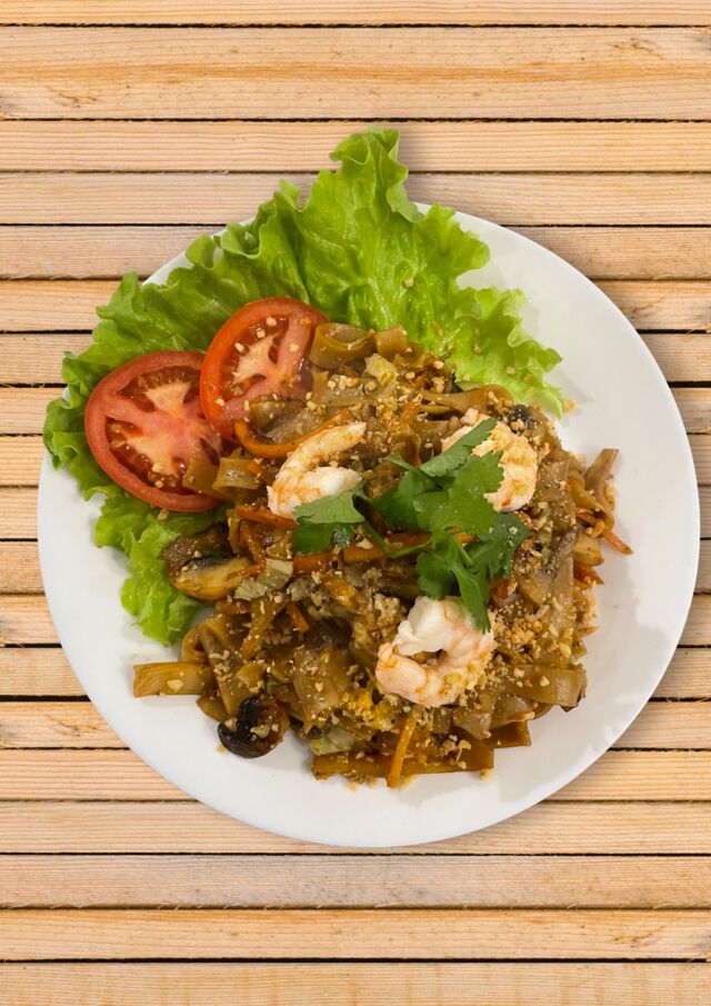 Pad see ew (Poulet ou crevette ou vegé)