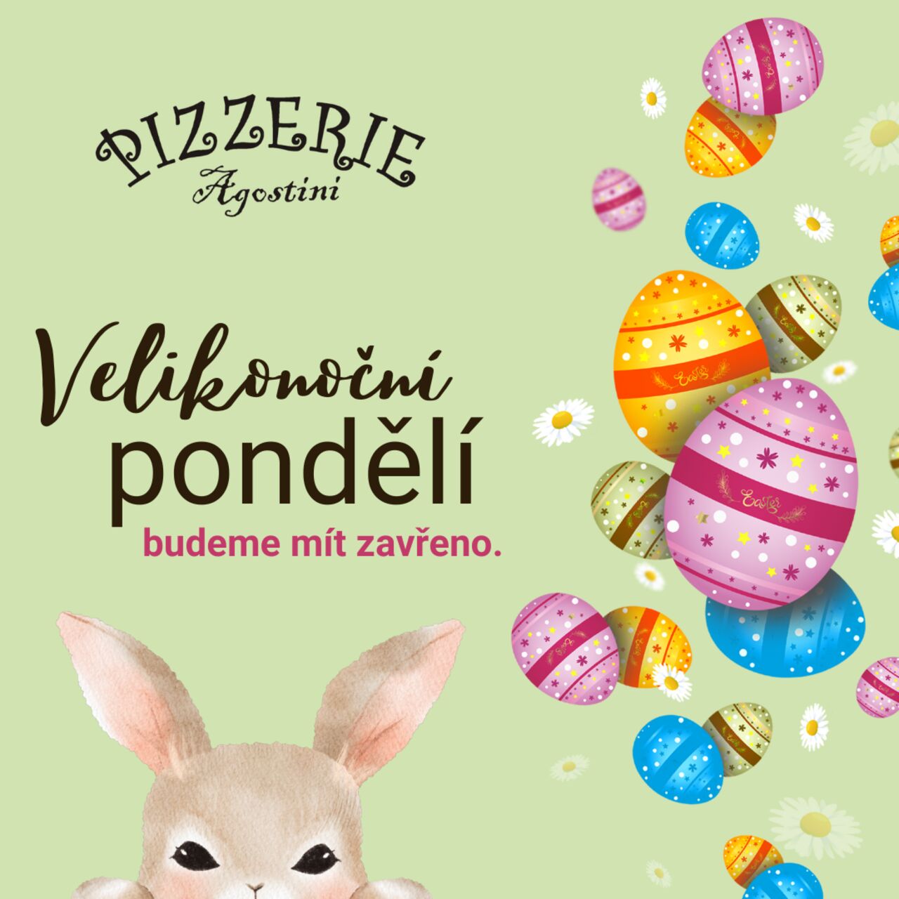Velikonoční pondělí máme zavřeno!
