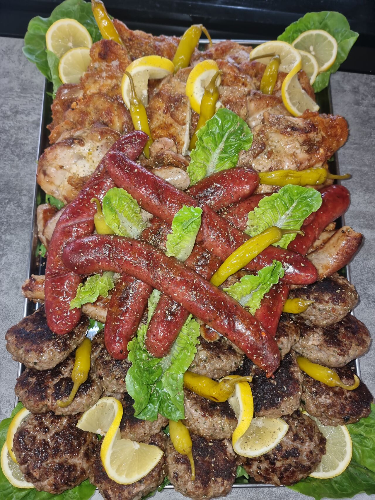 Mix grill Teller