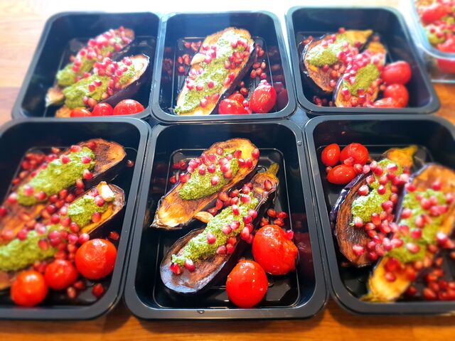 Pieczone bakłażany