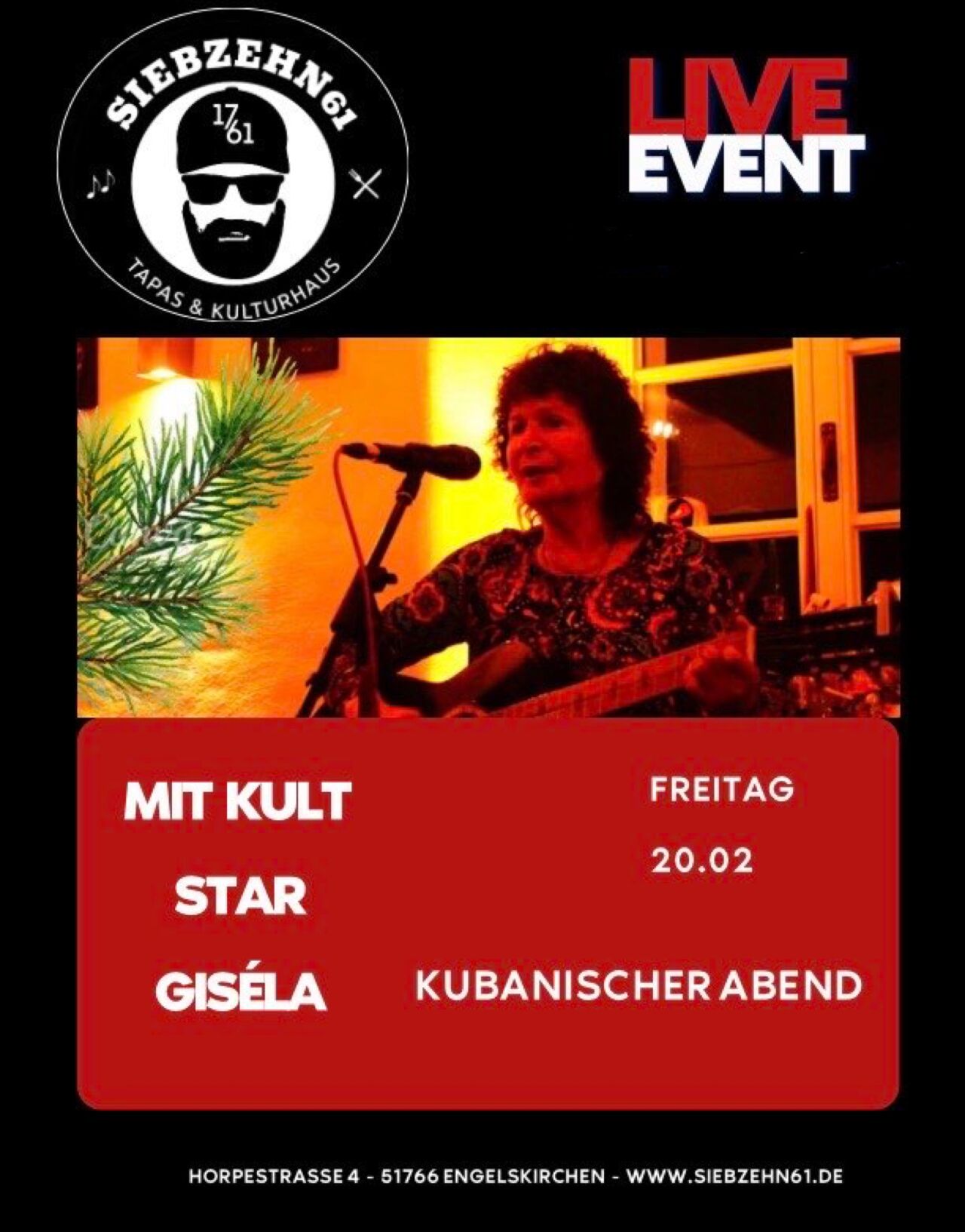 Fr. 20.02 Kubanischer Abend mit Gisela