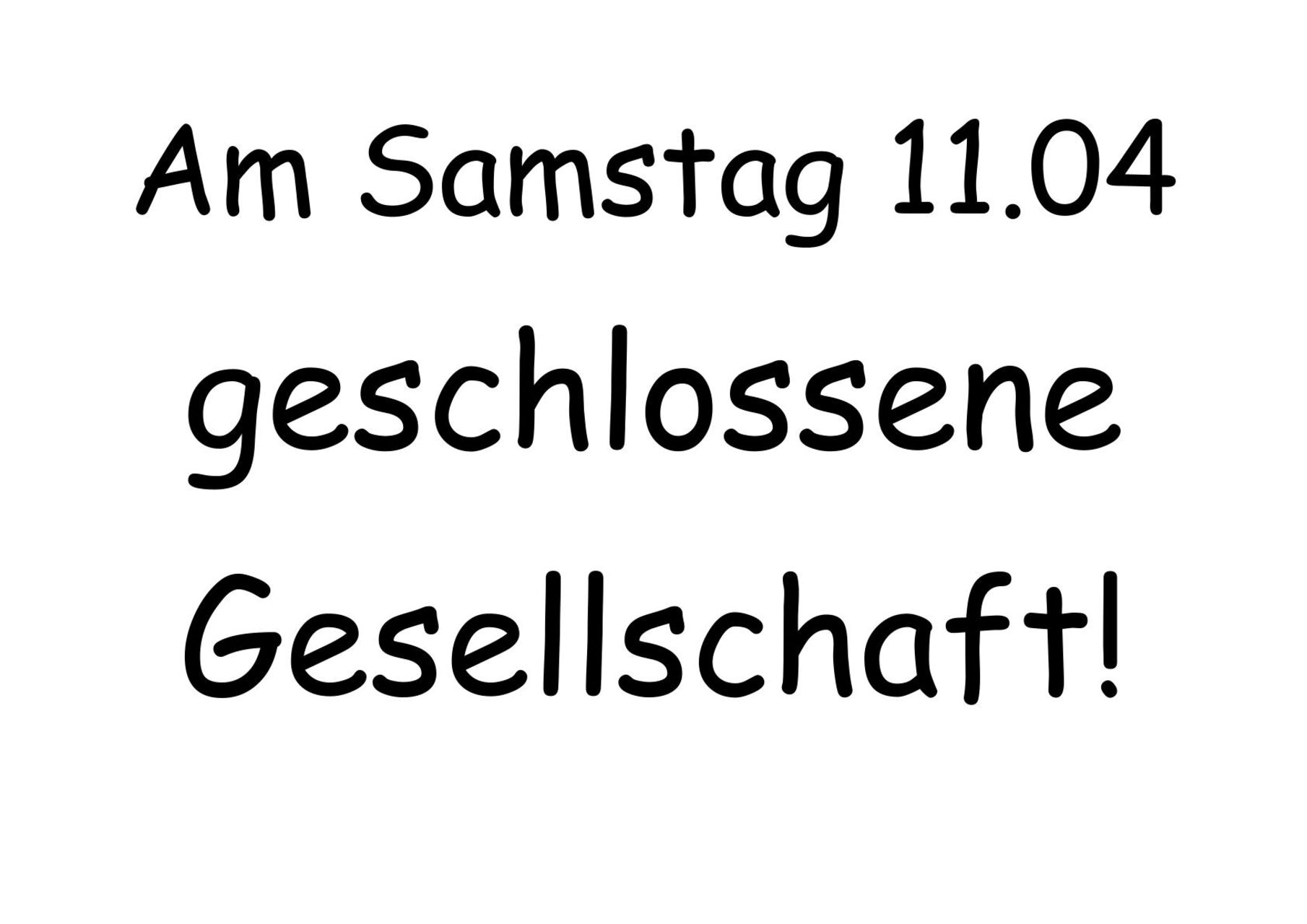 Geschlossene Gesellschaft