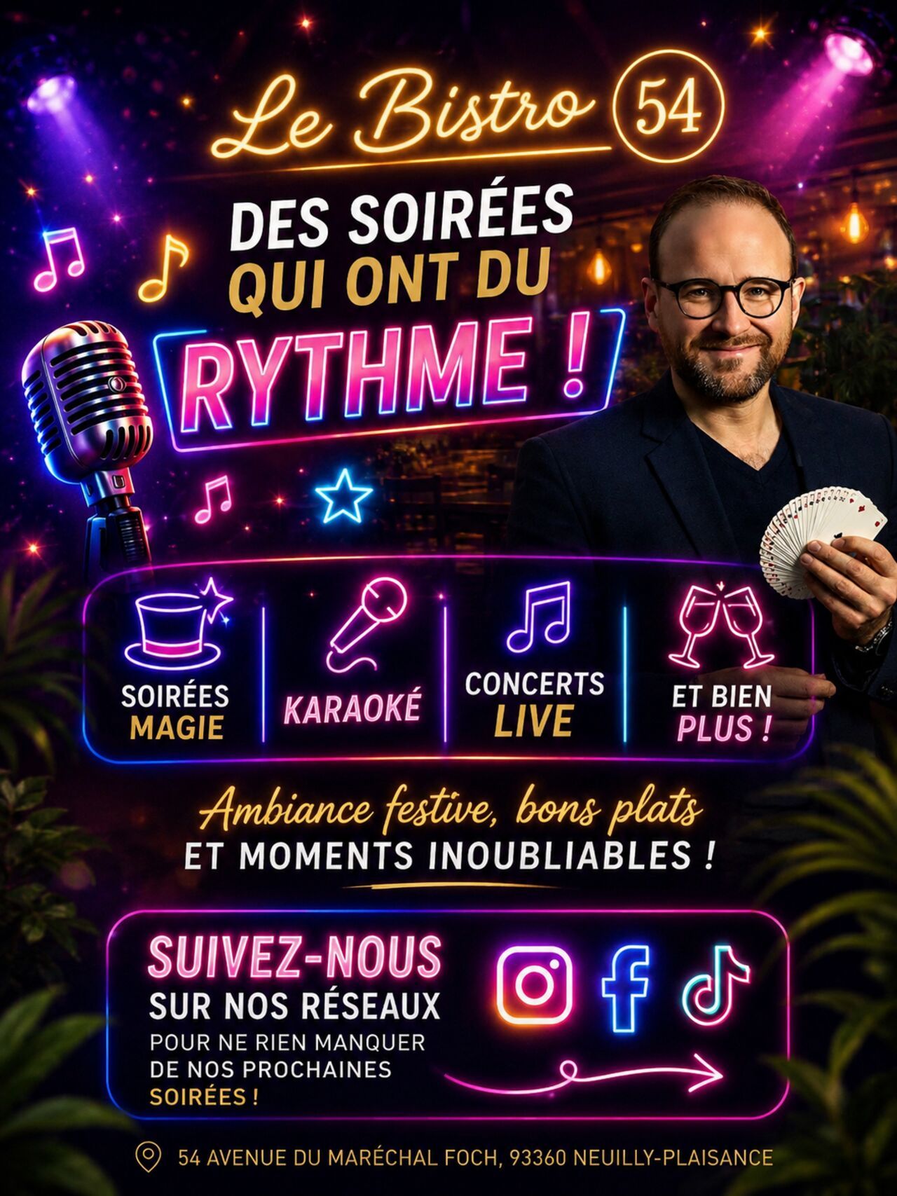 🎉 Des soirées qui font vivre Le Bistro 54 !