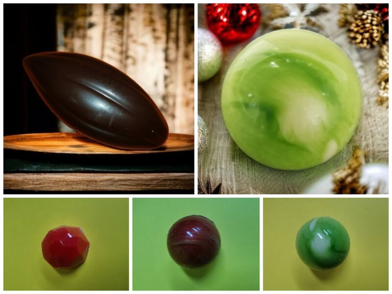 Mélange de bonbons chocolats en cagette ou ballotin 8.65€ les 100g