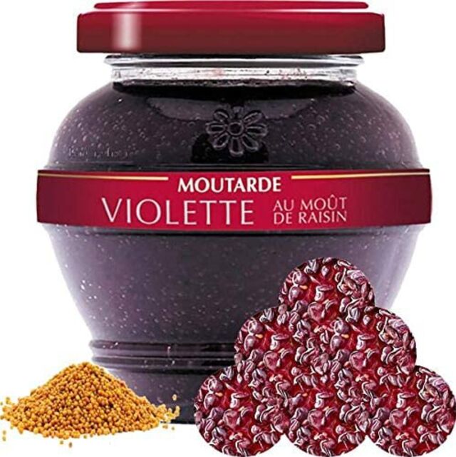 Moutarde violette au mout de raisin - 55gr - 2,48€ - 200gr - 3,82€