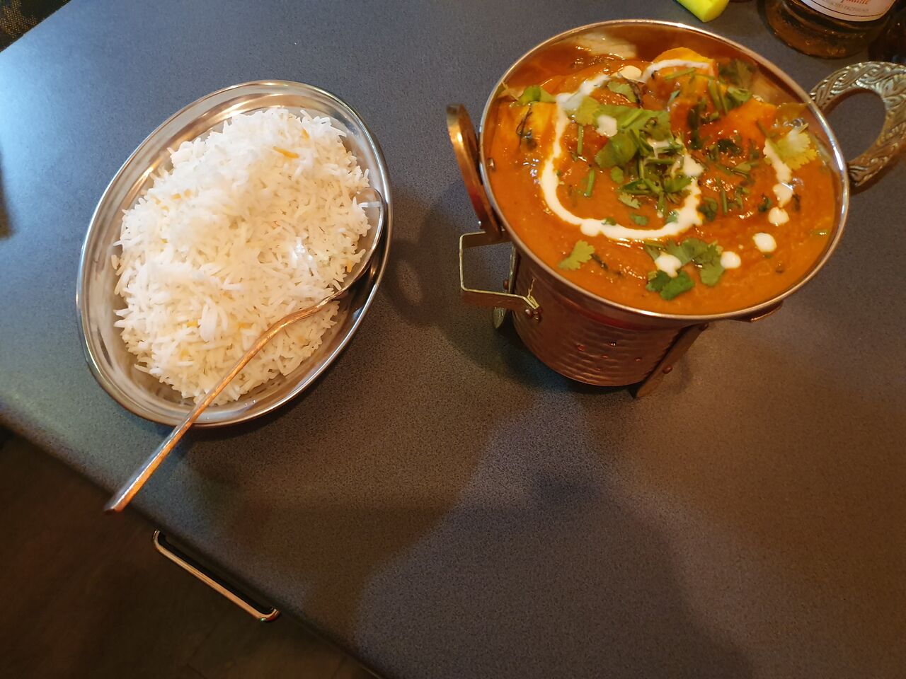 Mashroom Panir mit Reis 