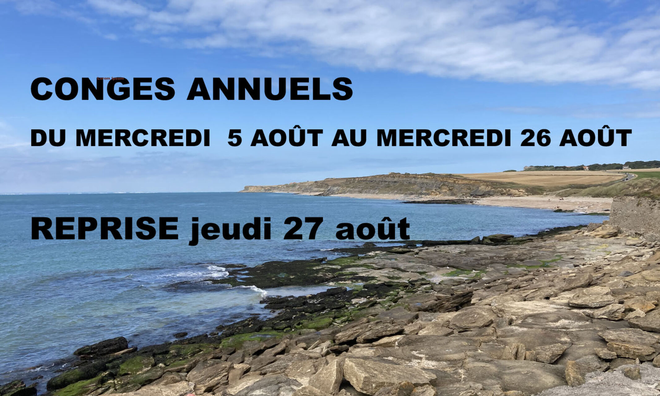 Nos vacances annuelles