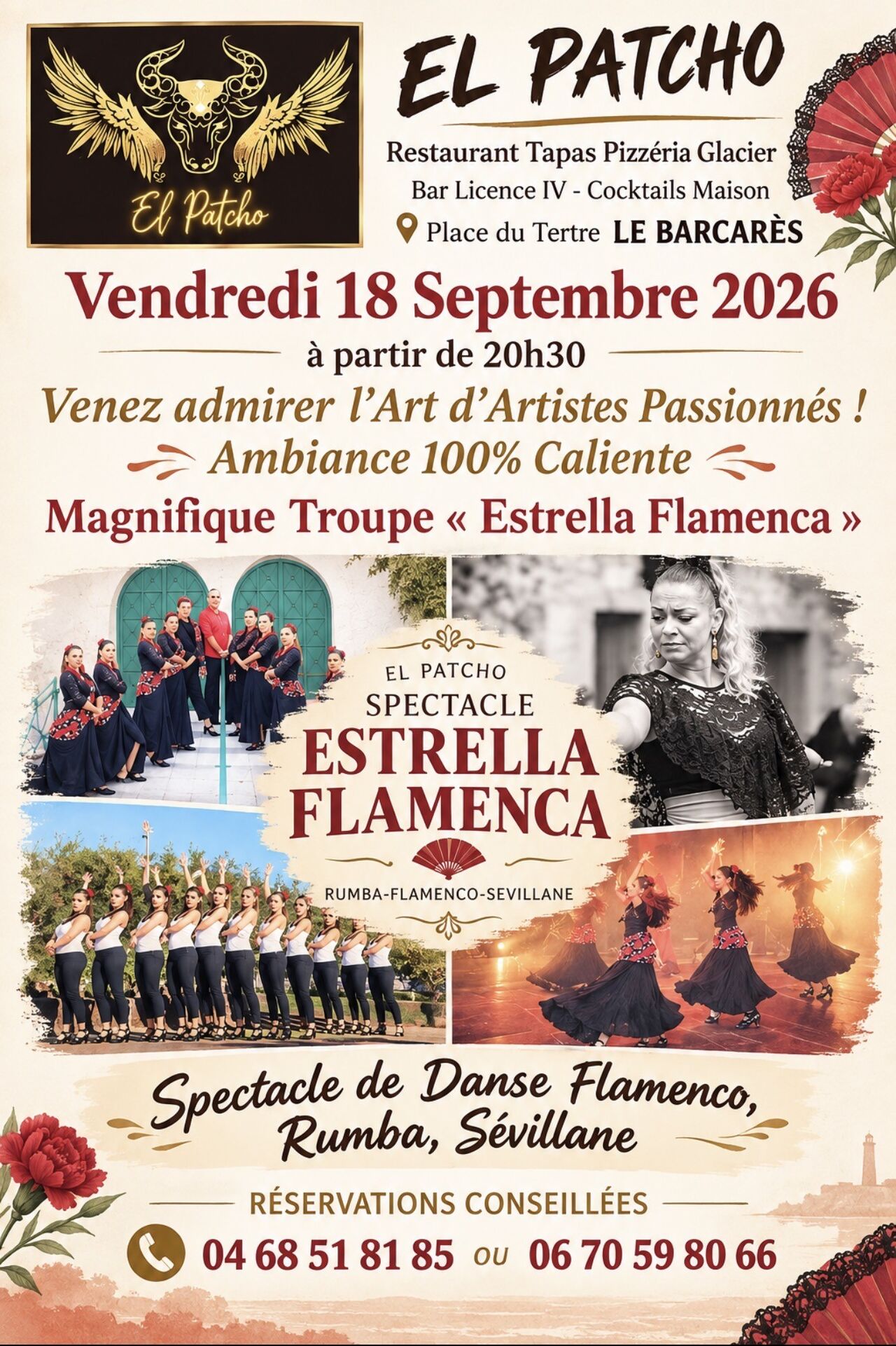 18 Septembre 2026 : Soirée Rumba Flamenca y Sevillane