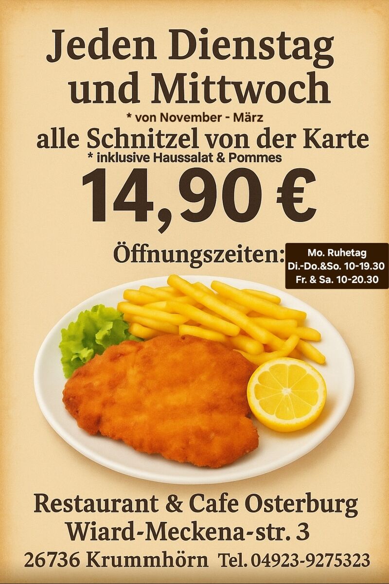 Schnitzel Tage in der Osterburg