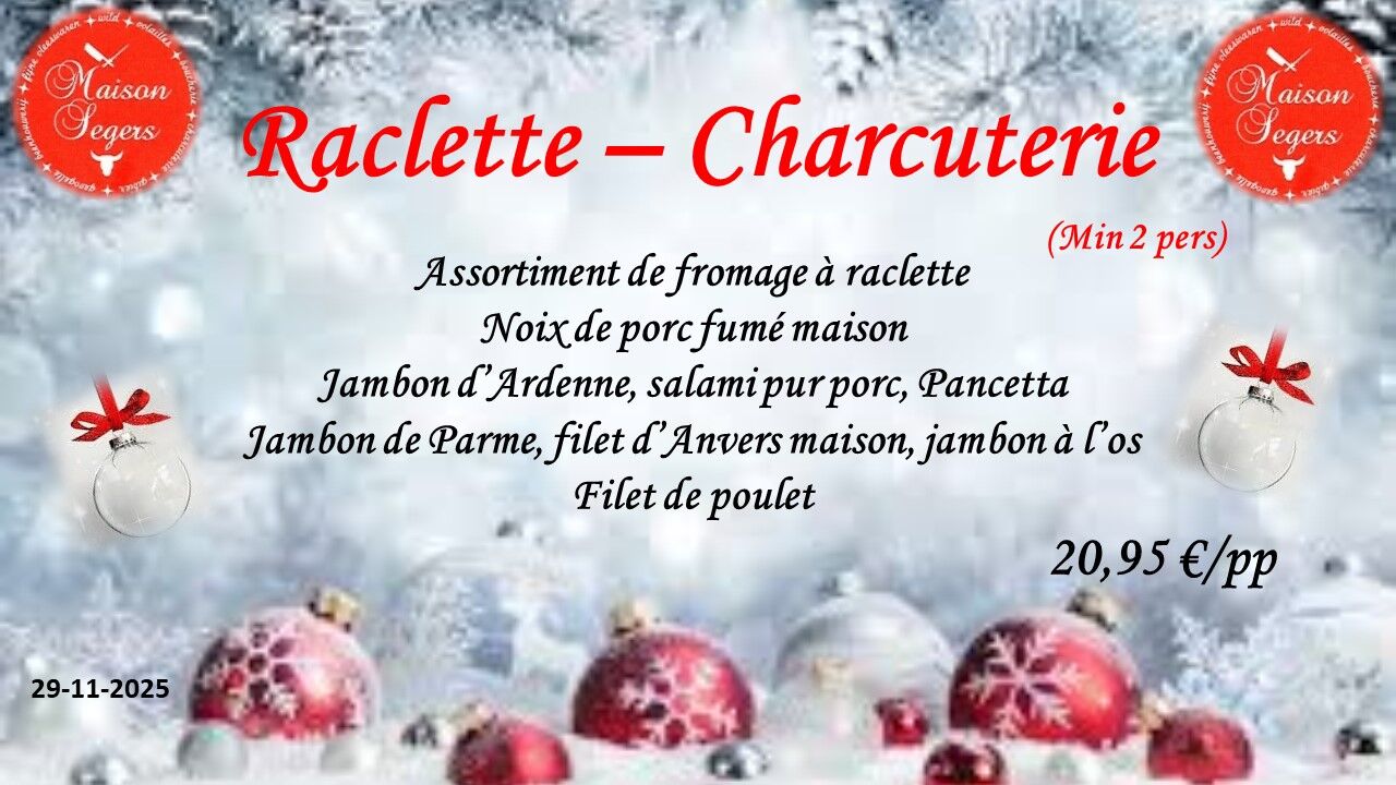 Raclette - Charcuterie