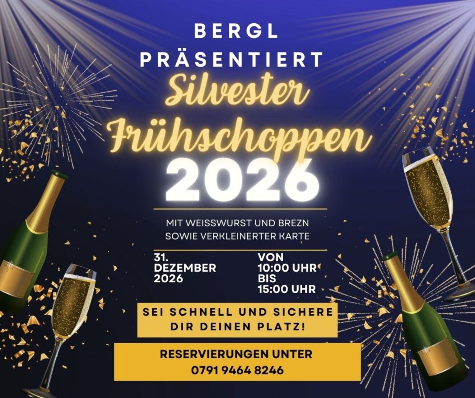Silvester Frühschoppen am 31.12.2026