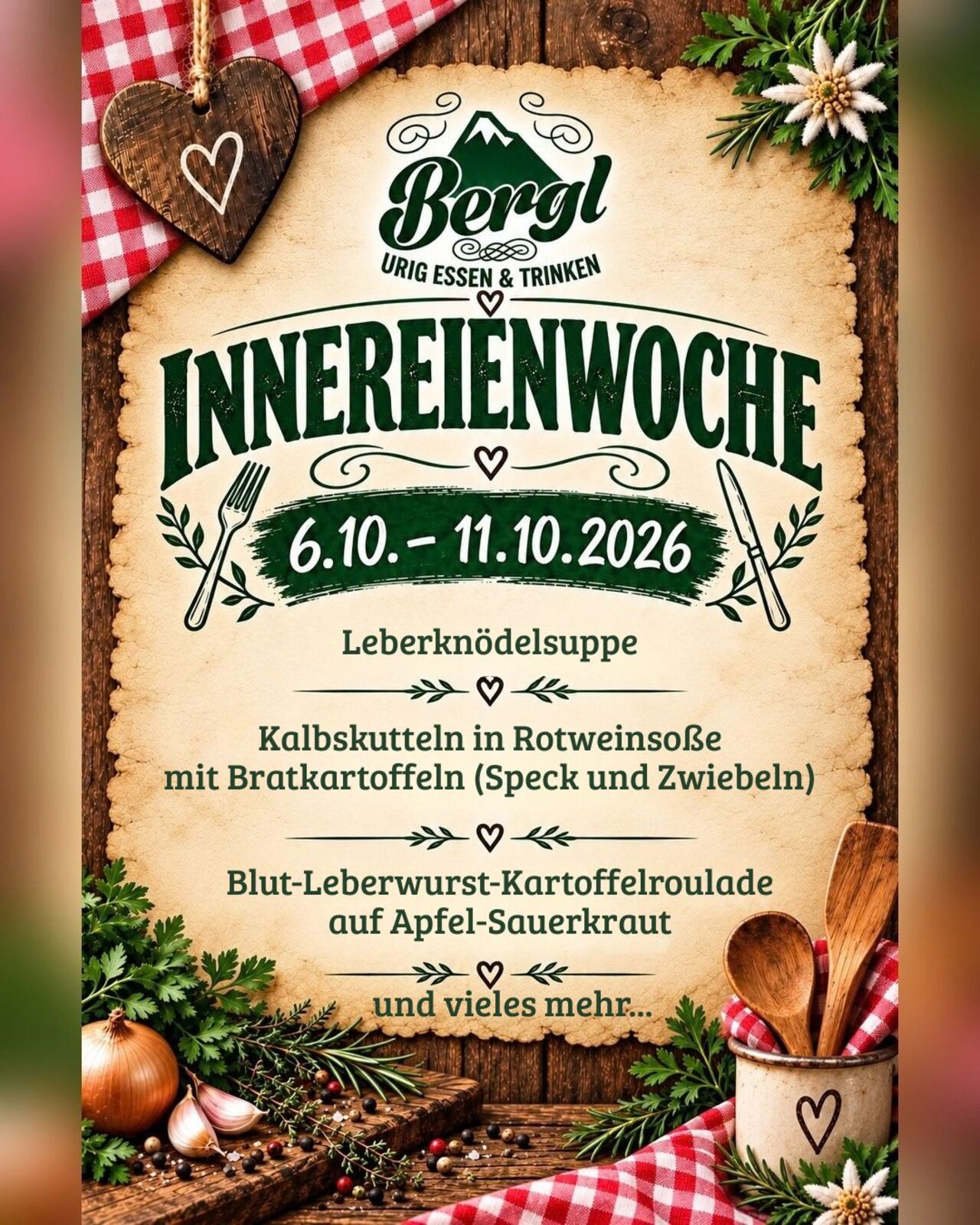 Innereienwoche im Bergl | 6. bis 11.10.2026