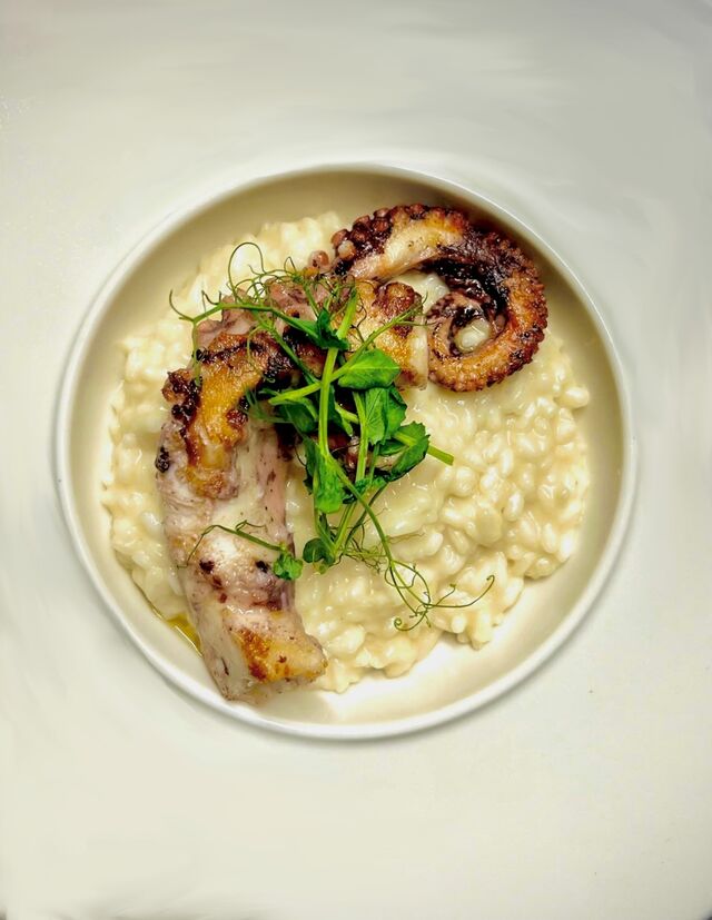 Risotto con polpo e patate