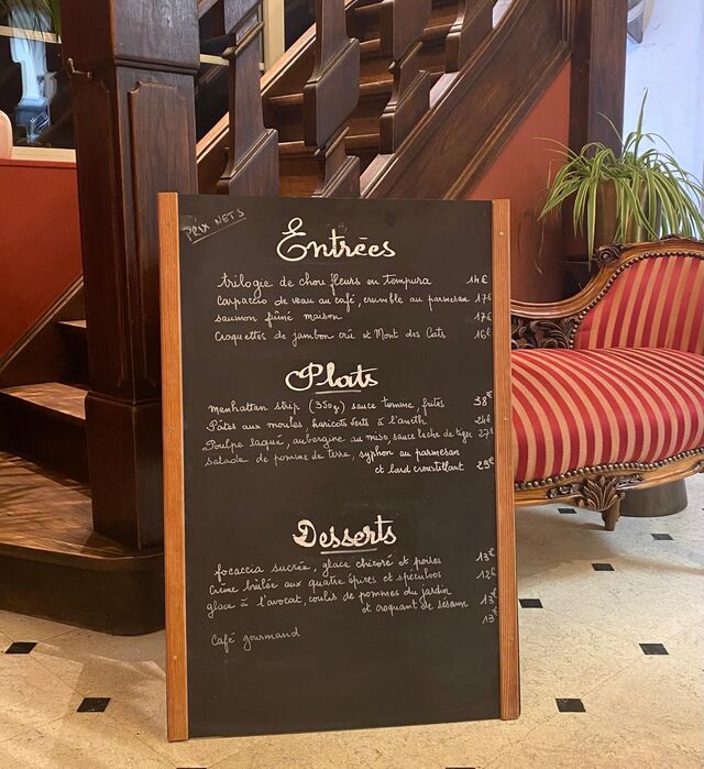 Menu du soir - 1er octobre pour 15 jours