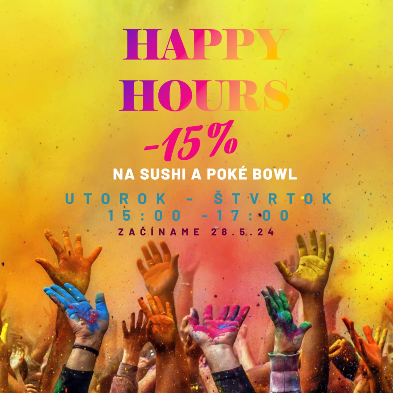 HAPPY HOURS v YOI SUSHI 🥳