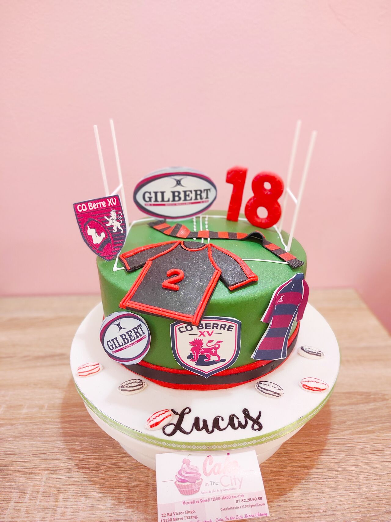 Gâteau thème Rugby