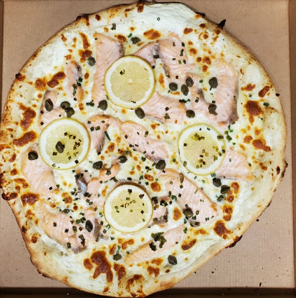 pizza au saumon 