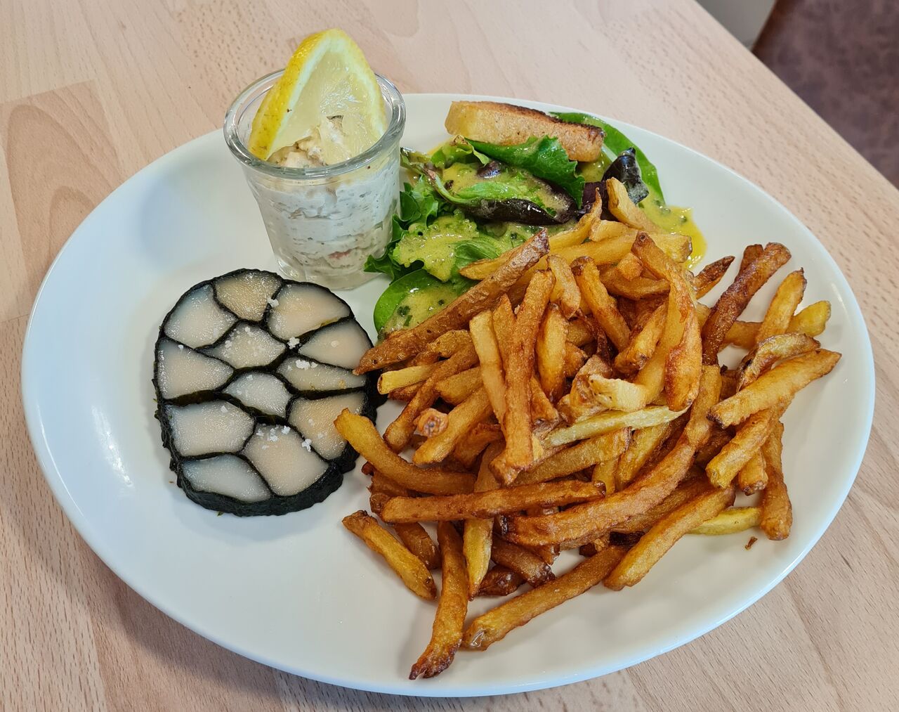 Marbré de saint jacques au nori,