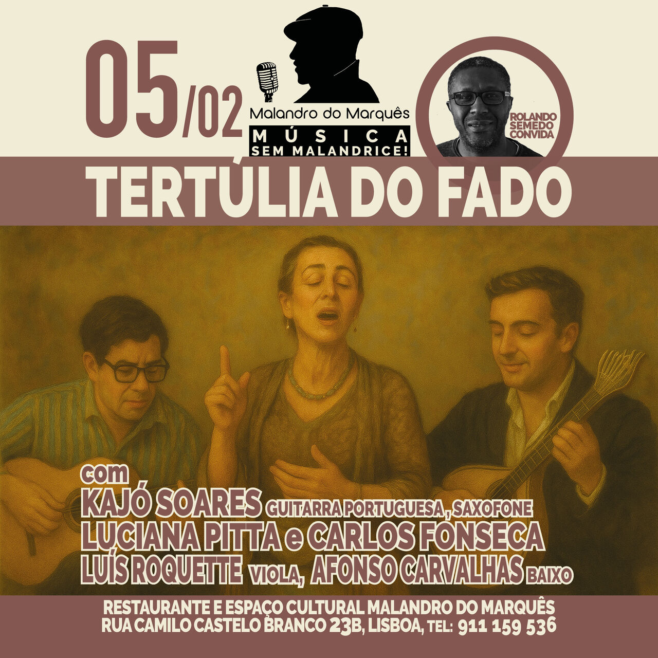 Tertúlia do Fado (Fado Night) no Malandro do Marquês.