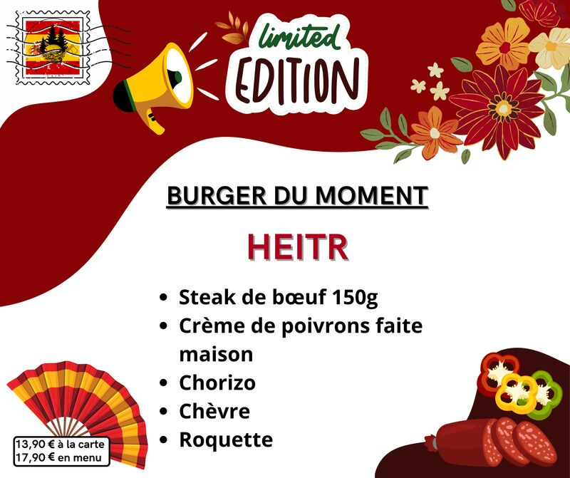 🍔 Burger du moment !