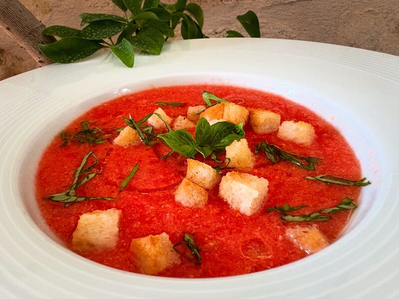 Gazpacho andalou & basilic