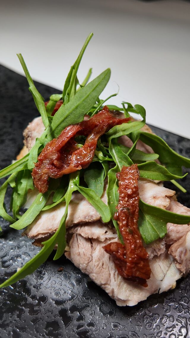 // Serrano Ham Toast //